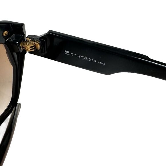 Vintage Courreges France Brown/Gold Accent Paris Sunglasses - Picture 6 of 6